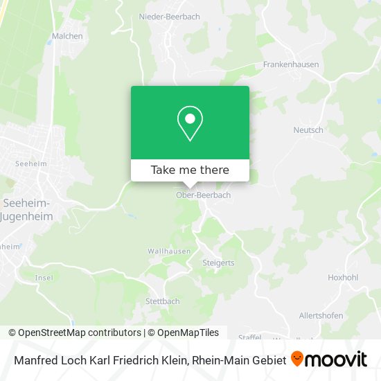 Карта Manfred Loch Karl Friedrich Klein