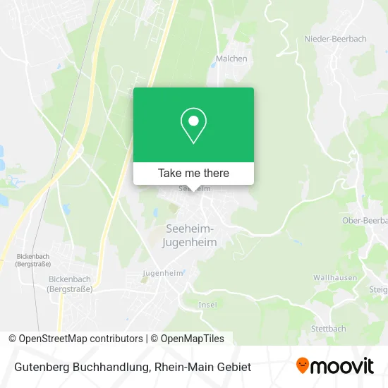 Карта Gutenberg Buchhandlung