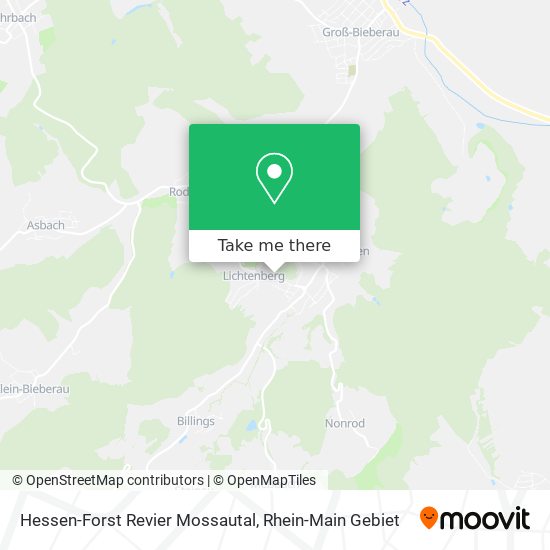 Hessen-Forst Revier Mossautal map