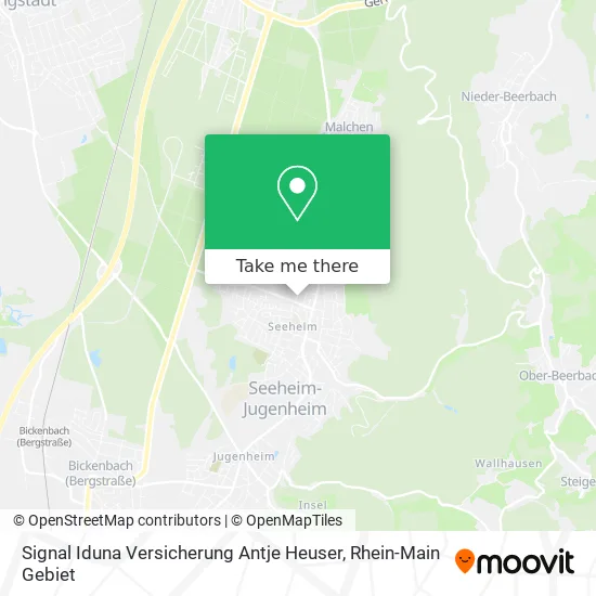 Карта Signal Iduna Versicherung Antje Heuser