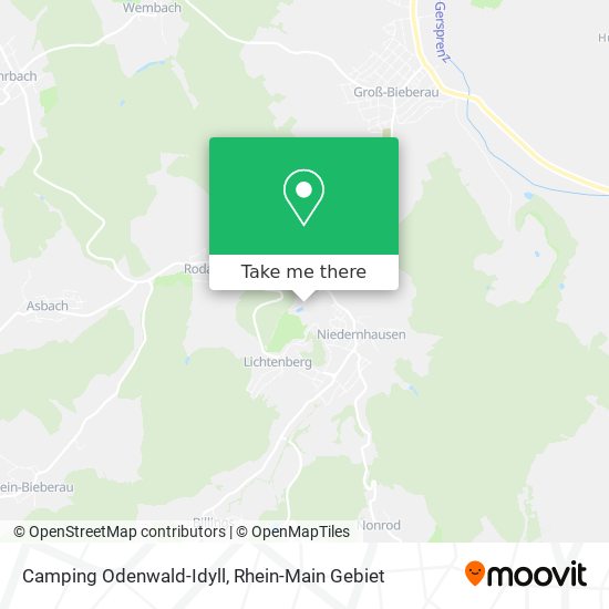 Camping Odenwald-Idyll map