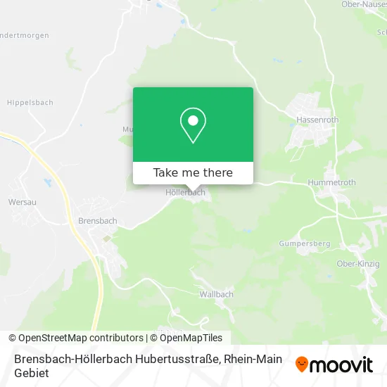 Карта Brensbach-Höllerbach Hubertusstraße