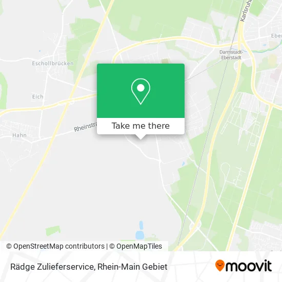 Карта Rädge Zulieferservice