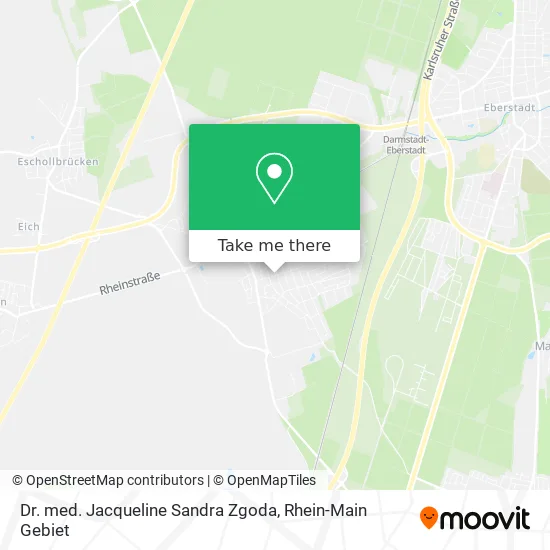 Карта Dr. med. Jacqueline Sandra Zgoda