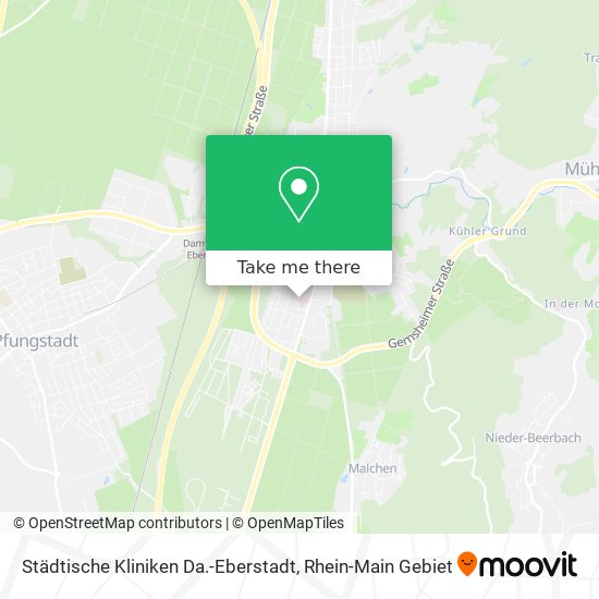 Städtische Kliniken Da.-Eberstadt map