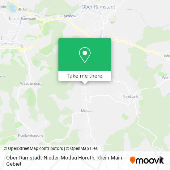 Ober-Ramstadt-Nieder-Modau Horeth map
