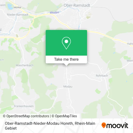 Карта Ober-Ramstadt-Nieder-Modau Horeth