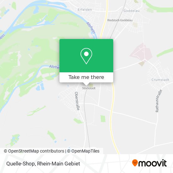 Quelle-Shop map