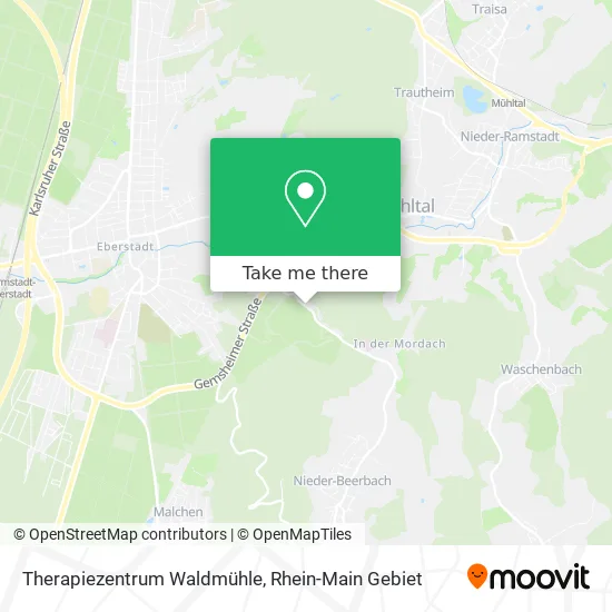 Карта Therapiezentrum Waldmühle