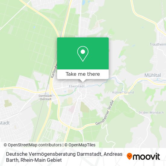 Deutsche Vermögensberatung Darmstadt, Andreas Barth map