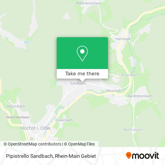 Pipistrello Sandbach map