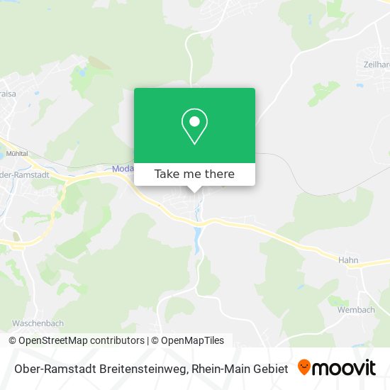 Ober-Ramstadt Breitensteinweg map
