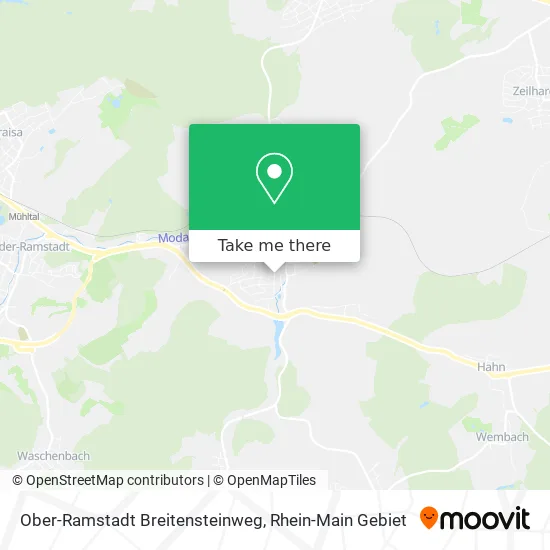 Карта Ober-Ramstadt Breitensteinweg