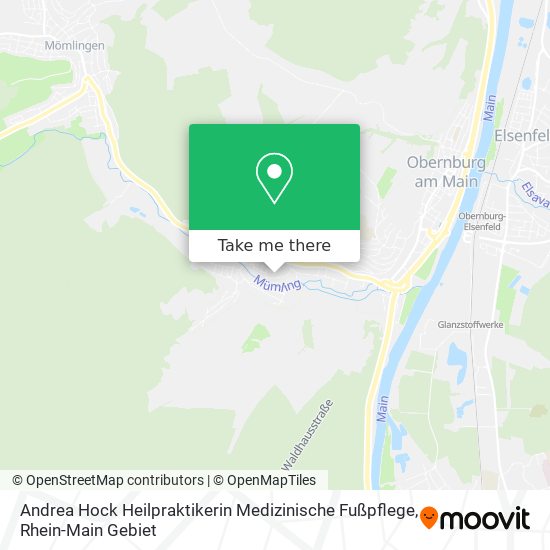 Карта Andrea Hock Heilpraktikerin Medizinische Fußpflege