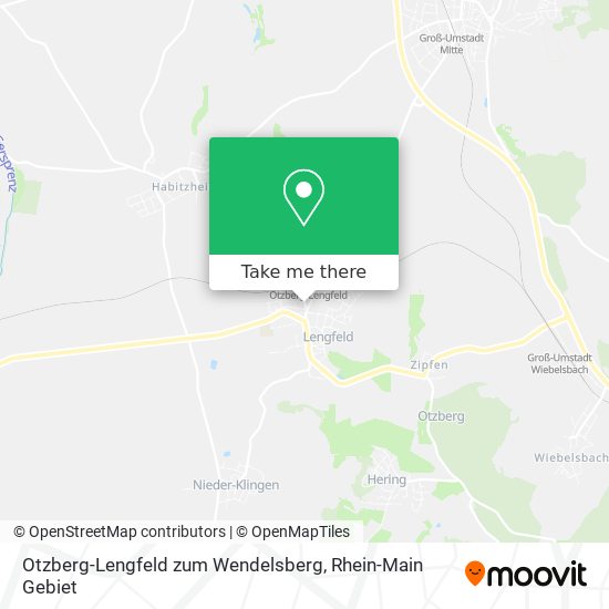 Карта Otzberg-Lengfeld zum Wendelsberg