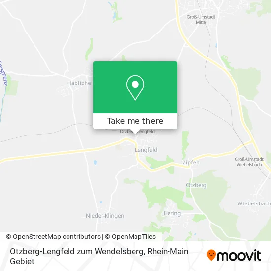 Карта Otzberg-Lengfeld zum Wendelsberg