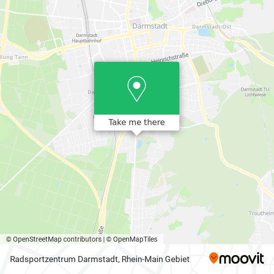Radsportzentrum Darmstadt map