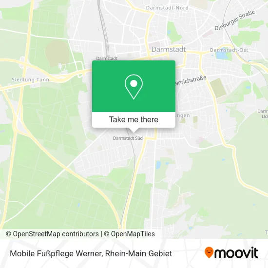 Карта Mobile Fußpflege Werner