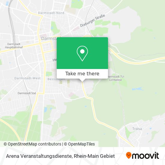 Arena Veranstaltungsdienste map