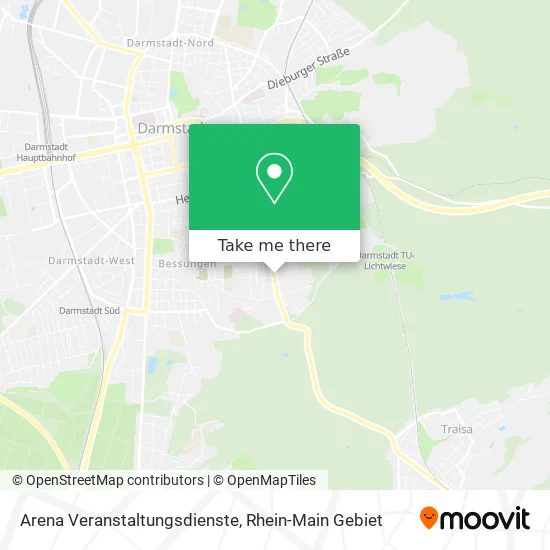 Карта Arena Veranstaltungsdienste