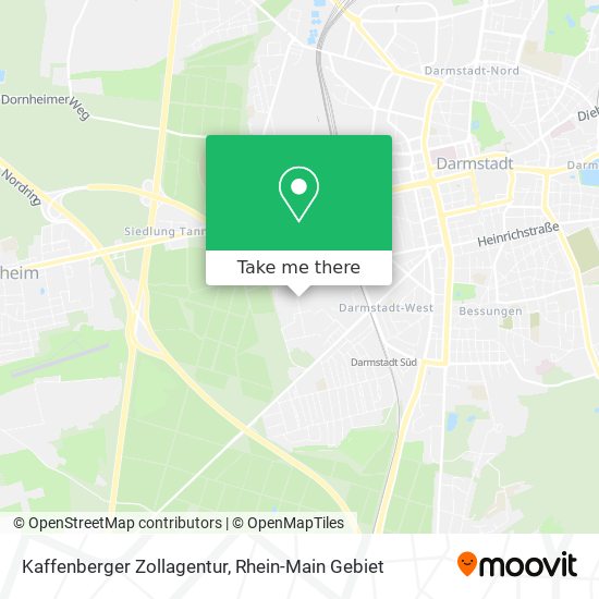 Kaffenberger Zollagentur map