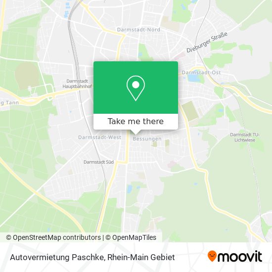 Autovermietung Paschke map