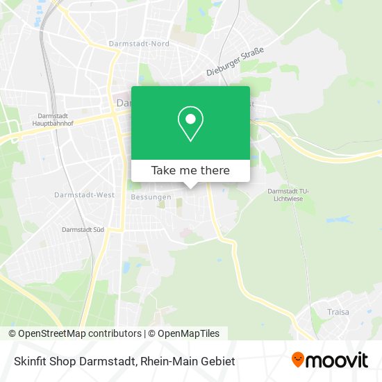 Skinfit Shop Darmstadt map