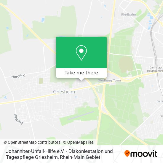 Карта Johanniter-Unfall-Hilfe e.V. - Diakoniestation und Tagespflege Griesheim