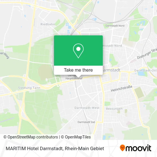 Карта MARITIM Hotel Darmstadt