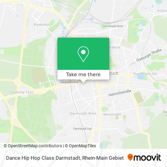 Dance Hip Hop Class Darmstadt map