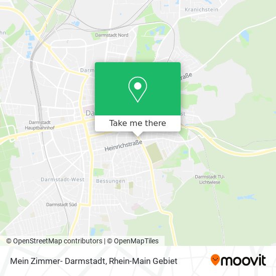 Mein Zimmer- Darmstadt map