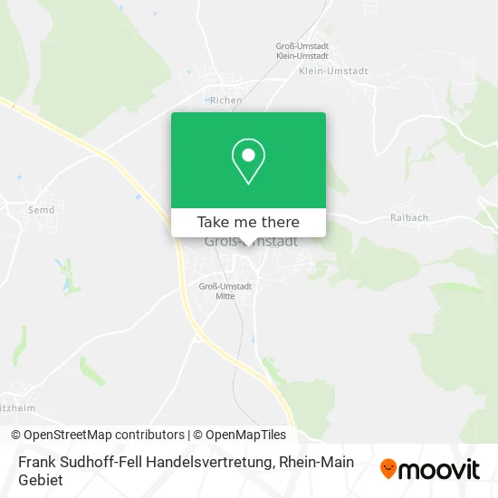 Карта Frank Sudhoff-Fell Handelsvertretung
