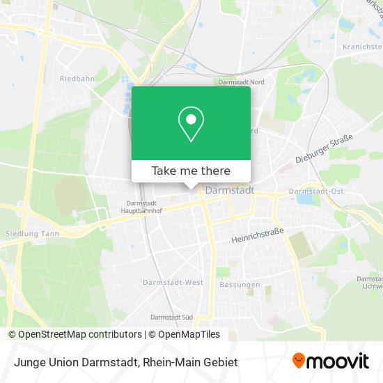 Junge Union Darmstadt map