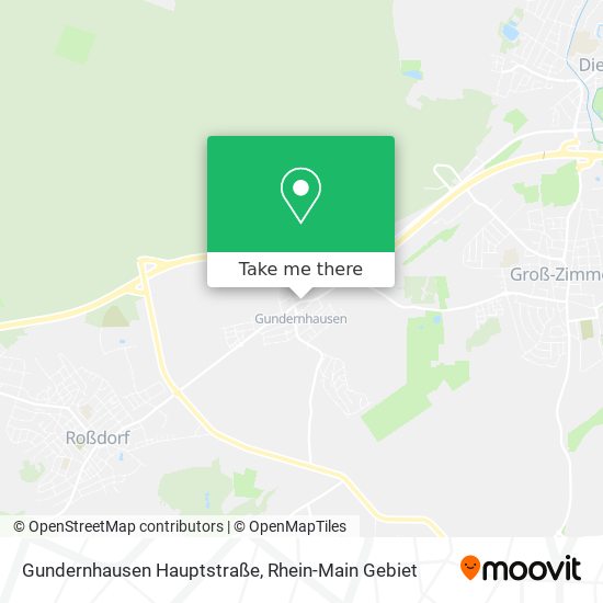 Gundernhausen Hauptstraße map