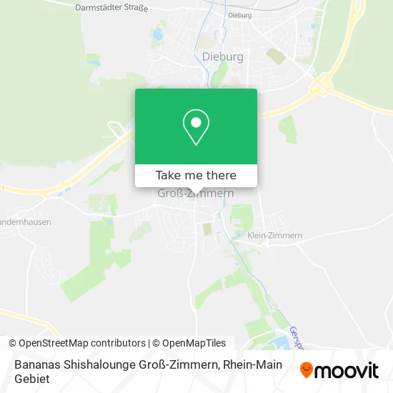 Bananas Shishalounge Groß-Zimmern map