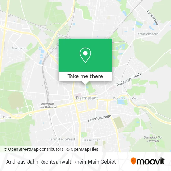 Карта Andreas Jahn Rechtsanwalt