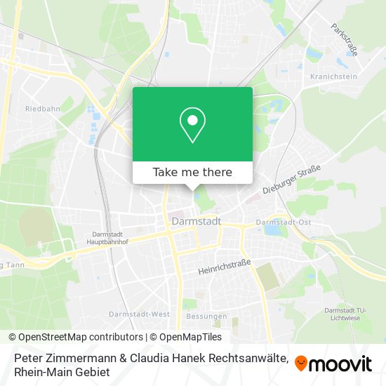 Peter Zimmermann & Claudia Hanek Rechtsanwälte map