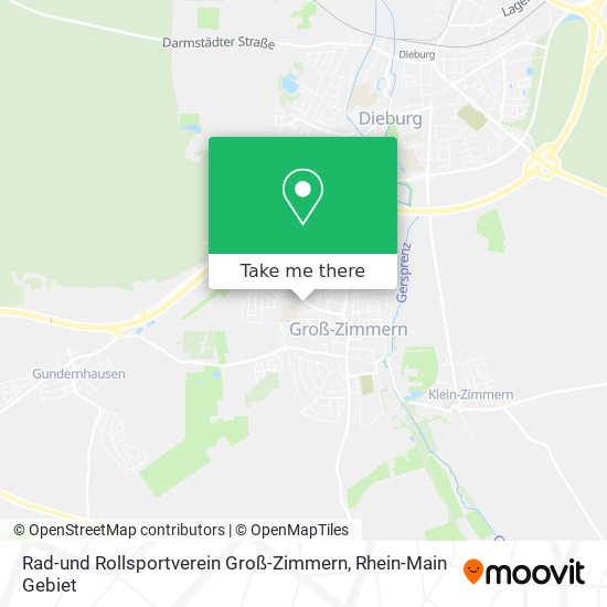 Rad-und Rollsportverein Groß-Zimmern map