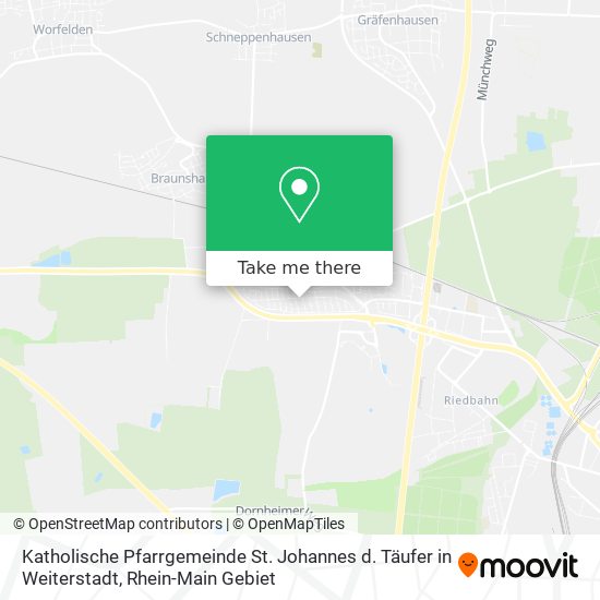 Katholische Pfarrgemeinde St. Johannes d. Täufer in Weiterstadt map