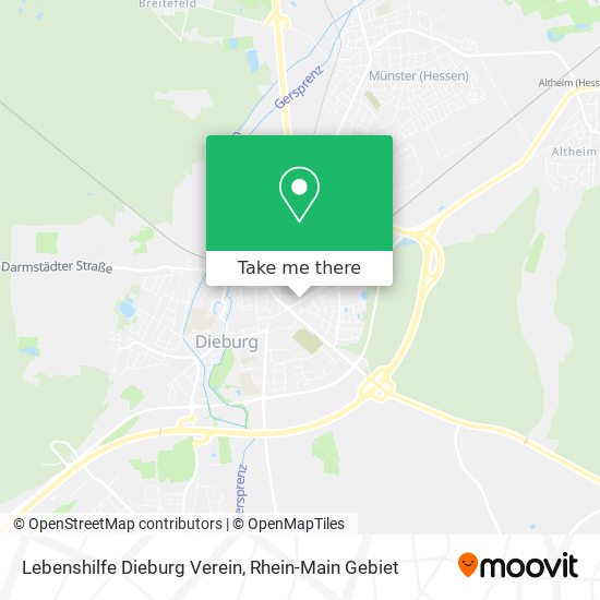 Lebenshilfe Dieburg Verein map