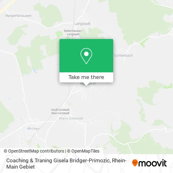 Карта Coaching & Traning Gisela Bridger-Primozic