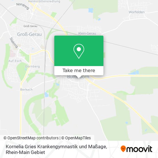 Kornelia Gries Krankengymnastik und Maßage map