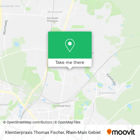 Карта Kleintierpraxis Thomas Fischer