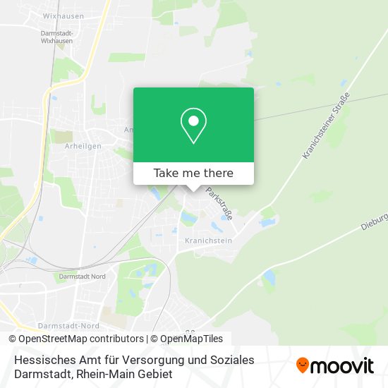 Hessisches Amt für Versorgung und Soziales Darmstadt map
