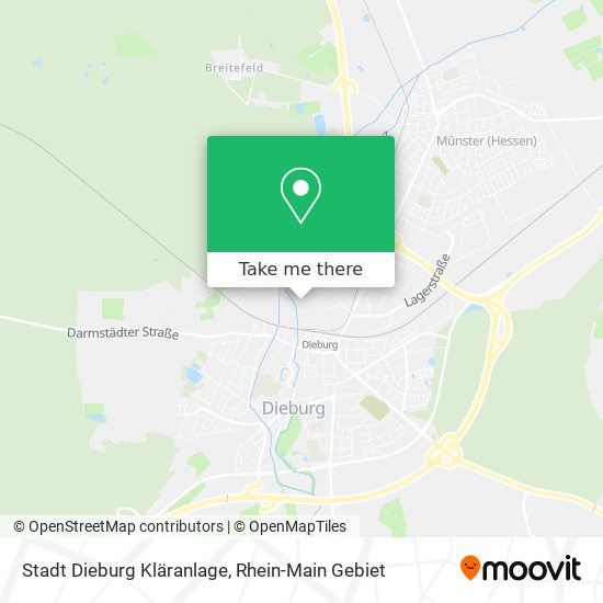 Stadt Dieburg Kläranlage map