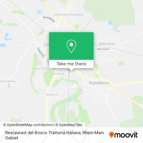 Restaurant del Bosco Trattoria Italiana map