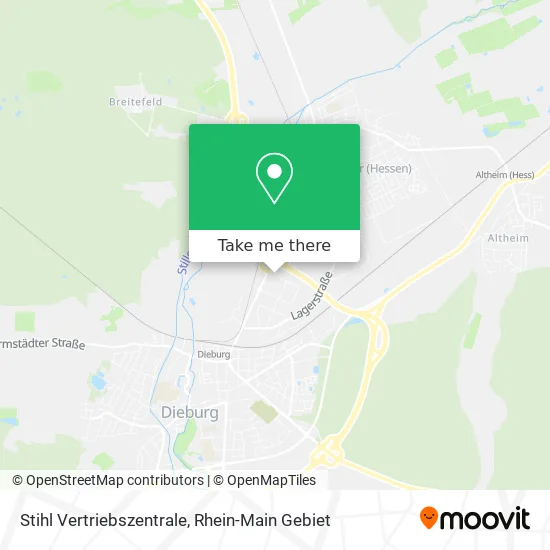 Карта Stihl Vertriebszentrale