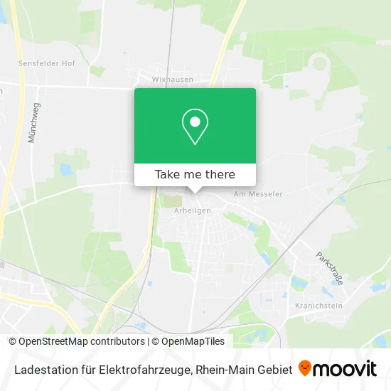 Карта Ladestation für Elektrofahrzeuge