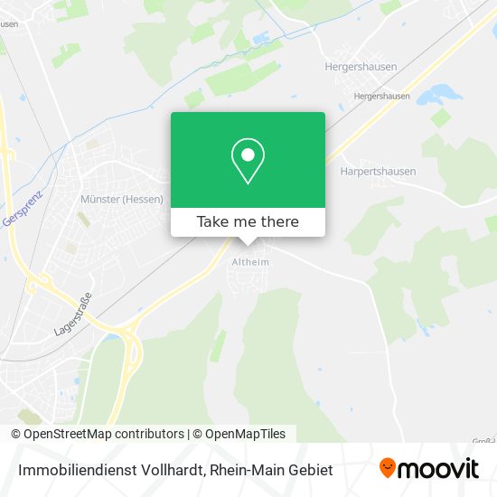 Immobiliendienst Vollhardt map