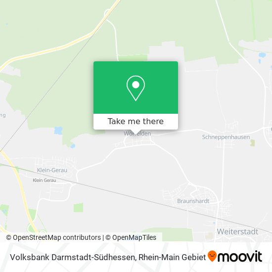 Volksbank Darmstadt-Südhessen map